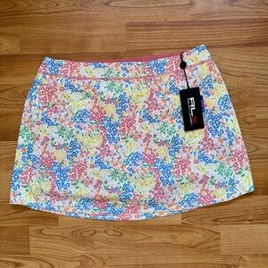 RLX Ralph Lauren Stretch Performance Golf Skirt Womens M Floral